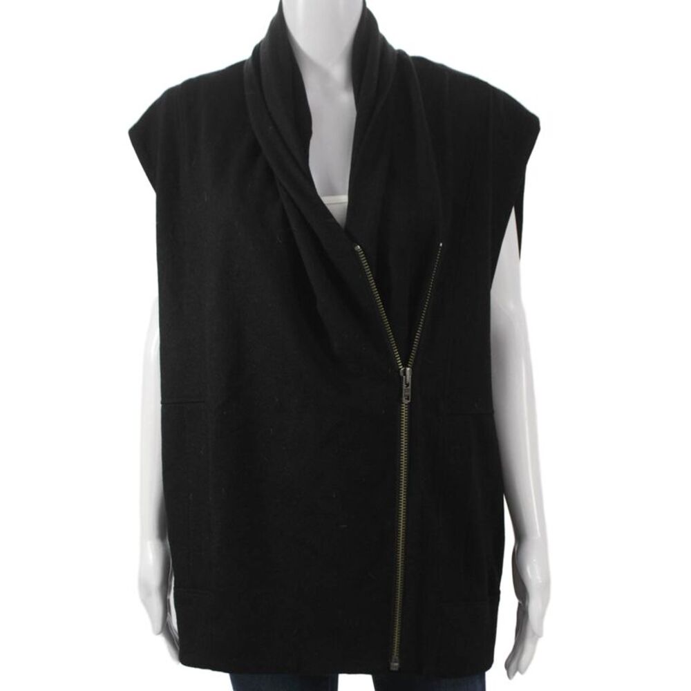 Helmut Lang Womens Wool Tank Dress Scoop Neck Sleeveless Pullover Blue Size S